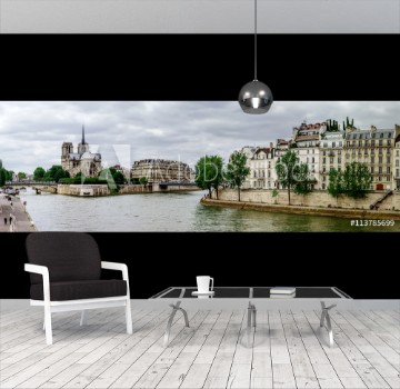 Bild på Seine river in Paris panoramic view